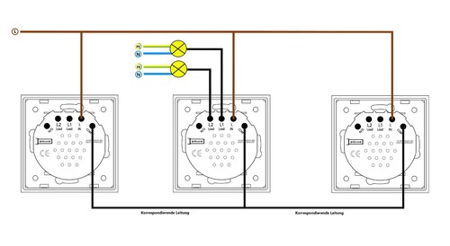 LIVOLO LICHTSCHALTER STECKDOSEN WECHSELSCHALTER DIMMER GLASRAHMEN SCHWARZ - Bild 186 von 297