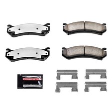 Power Stop - Z36 Truck and SUV Carbon-Fiber Ceramic Brake Pads with Hardware Kit