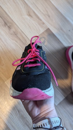 Stella McCartney girls black and pink trainers size 2 EU 34 Kids Preowned - Picture 14 of 15