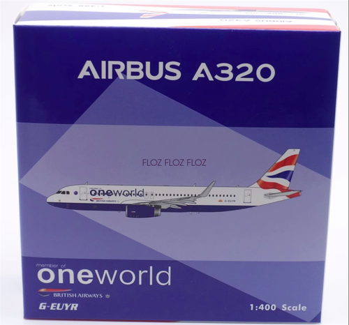 1:400 for Phoenix British Airways for Airbus A320 G-EUYR member of one world - Picture 6 of 6