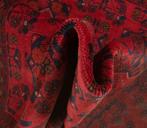 Alfombra oriental afgana anudada a mano 147 X 99 cm - excelente estado, oriental, alfombra, alfombra, roja - Imagen 11 de 12