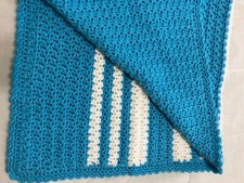 New Handmade Crochet Heirloom Baby Blanket Afghan 32 x 34 SUPER Soft