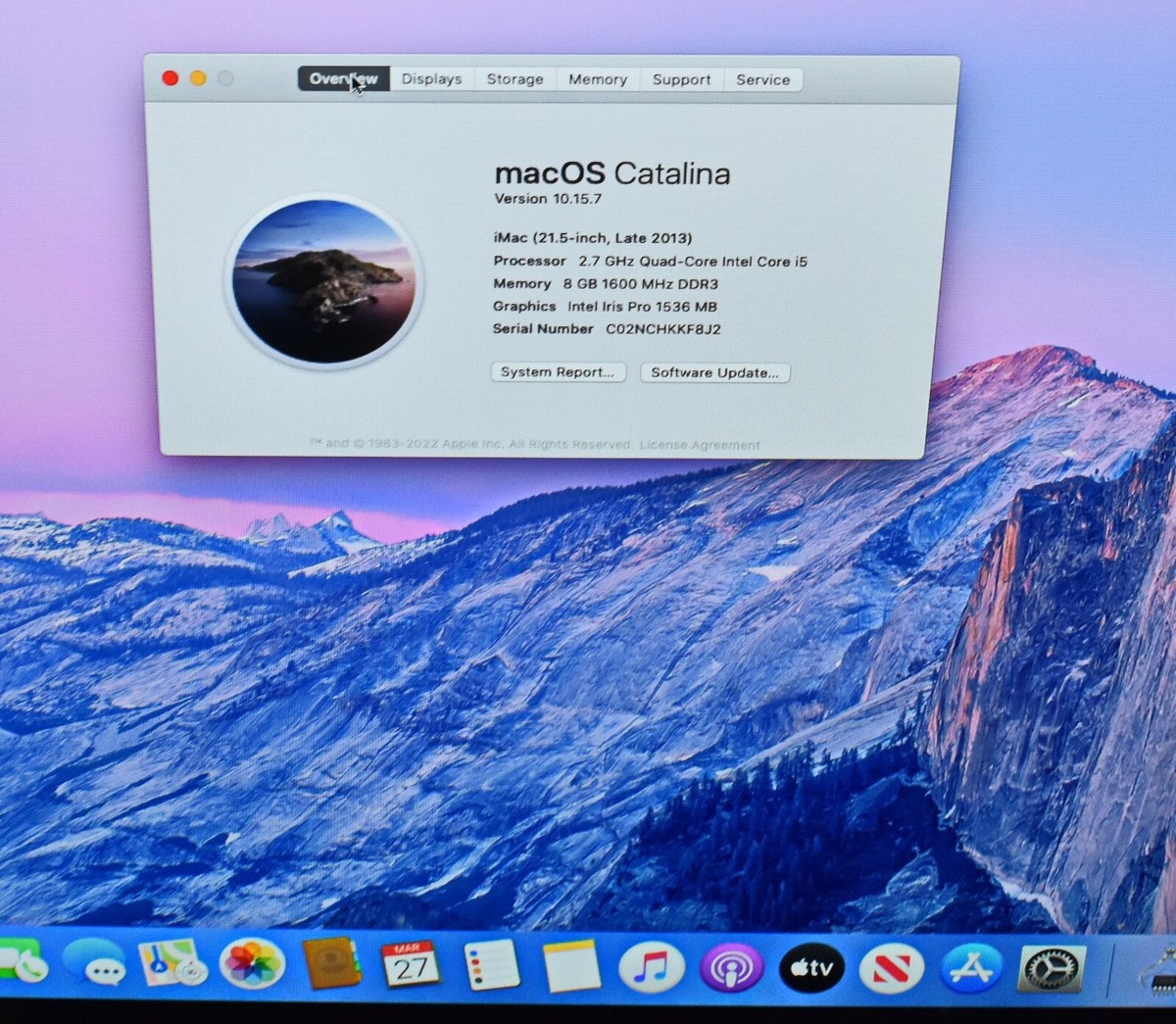 Apple iMac A1418 21.5