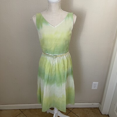 DAVID MEISTER Summer dress Lined Cotton Tank Belted Festival Vibe