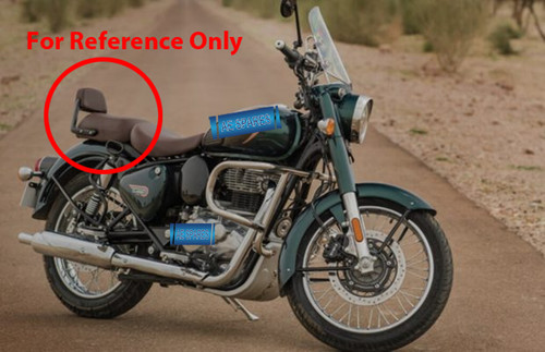Dossier De Passager Noir Pour Royal Enfield Reborn Classic 350 KXA00097 GEC - Photo 2/7