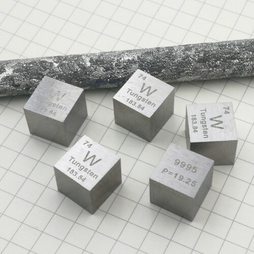 Cubo Di Tungsteno 10mm 99.95% Puro - Con Incisione Tavola Periodica, Da Collezione, Per Hobby E Display - Foto 8