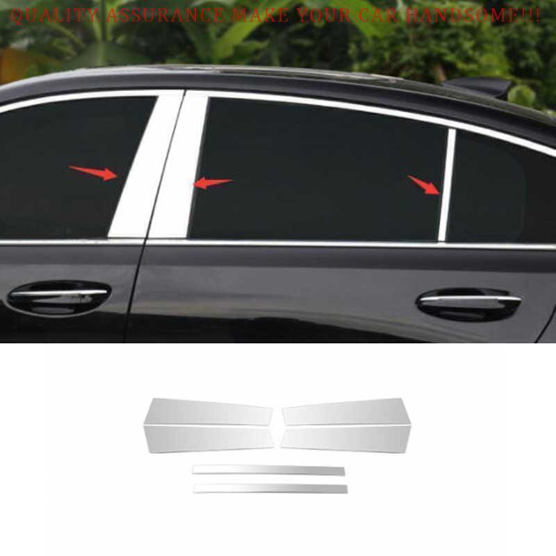 Chrome BC-Pillar Panel Covers for Cadillac CT5 2020-2024 Door Trims