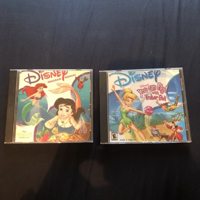 Rare Disney Princess Ariel Tinkerbell Pc Cd Rom Game Lot 2 Ebay