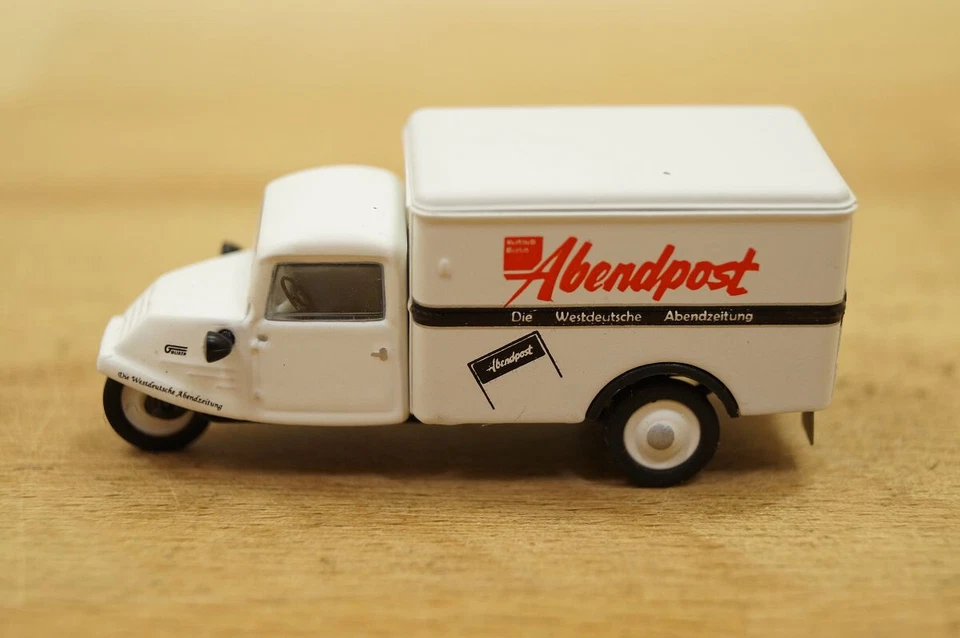 HO 1:87 NPE NA 88902 Triciclo Goliath GD 750 Con Scocca " Abendpost " NUOVO OVP - Immagine 3 di 4