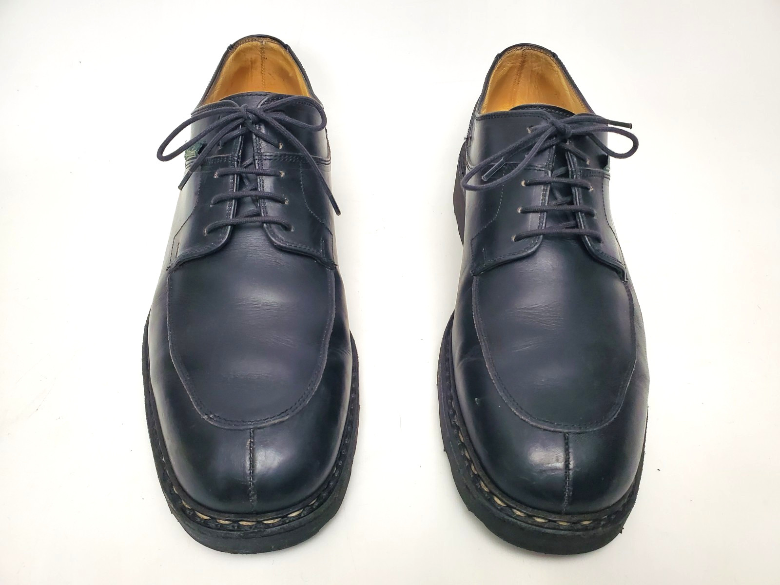 Paraboot Avignon Black Split Toe Comfort Derby Shoes Men's US 10.5 R image 4