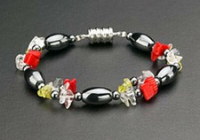 Elegant Magnetic Hematite Bracelet Healing Energy Therapy Chic Beaded Stone