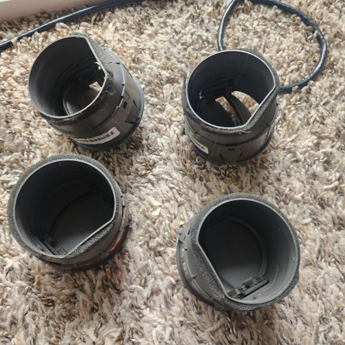 06-10 Jeep Commander A/C Heat Dash Air Vents Insert Brown Set of 4 OEM/JC - Picture 4 of 5