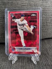 2022 Topps Chrome Sapphire Justin Bruihl RC RED Refractor #/5 Rookie SSP