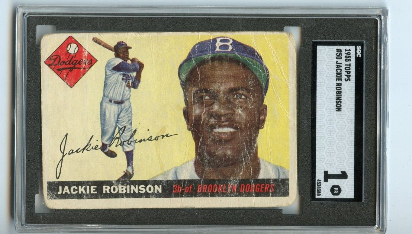 1955 Topps Jackie Robinson Brooklyn Dodgers  #50      💥💥🎆 SGC Graded 1