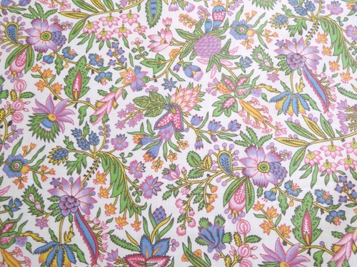 Vintage Cyrus Clark Darby Floral Baumwolle Chintz Stoff - Bild 5 von 15