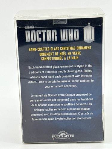 Doctor Who Red Dalek Ornament Glass 2014 Kurt Adler BBC DW4112 Sci-Fi Xmas - Picture 6 of 6
