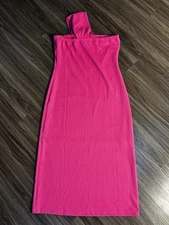 Porridge Antonia Twist-Front Ribbed Maxi Dress - XL - Pink - New With Tags