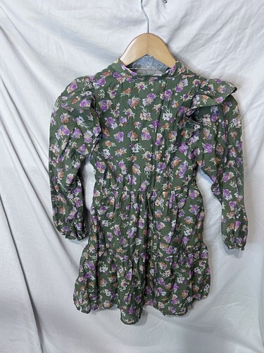 Shop Mint Girls Dress EUC Green Floral Print. Small - Picture 8 of 13