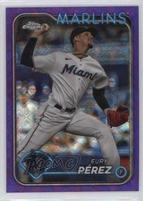 2024 Chrome Logofractor Edition Purple Refractor 53/250 Eury Perez Pérez #6 0xh3