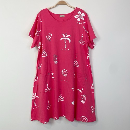 Cactus California Oversized Sommerkleid Größe L Tropical Urlaub Reise - Bild 1 von 10