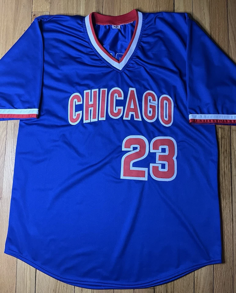 Ryne Sandberg Signed Blue Custom Chicago Cubs Jersey JSA WITNESS COA - Image 2 of 2