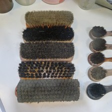 Vintage Empire and Unmarked Horsehair Shoe Brush Polish Dauber Lot
