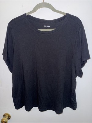 Old Navy 3X Plus Black Super Stretchy Short Sleeve Tee Tshirt Soft