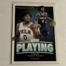 2020-21 Panini NBA Hoops Now Playing Insert #SS-22 Tyrese Maxey 76ers Basketball