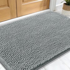 Mud Mat for Dogs, Entry Indoor Door Mat for Inside Floor 30x20 Inches, Grey