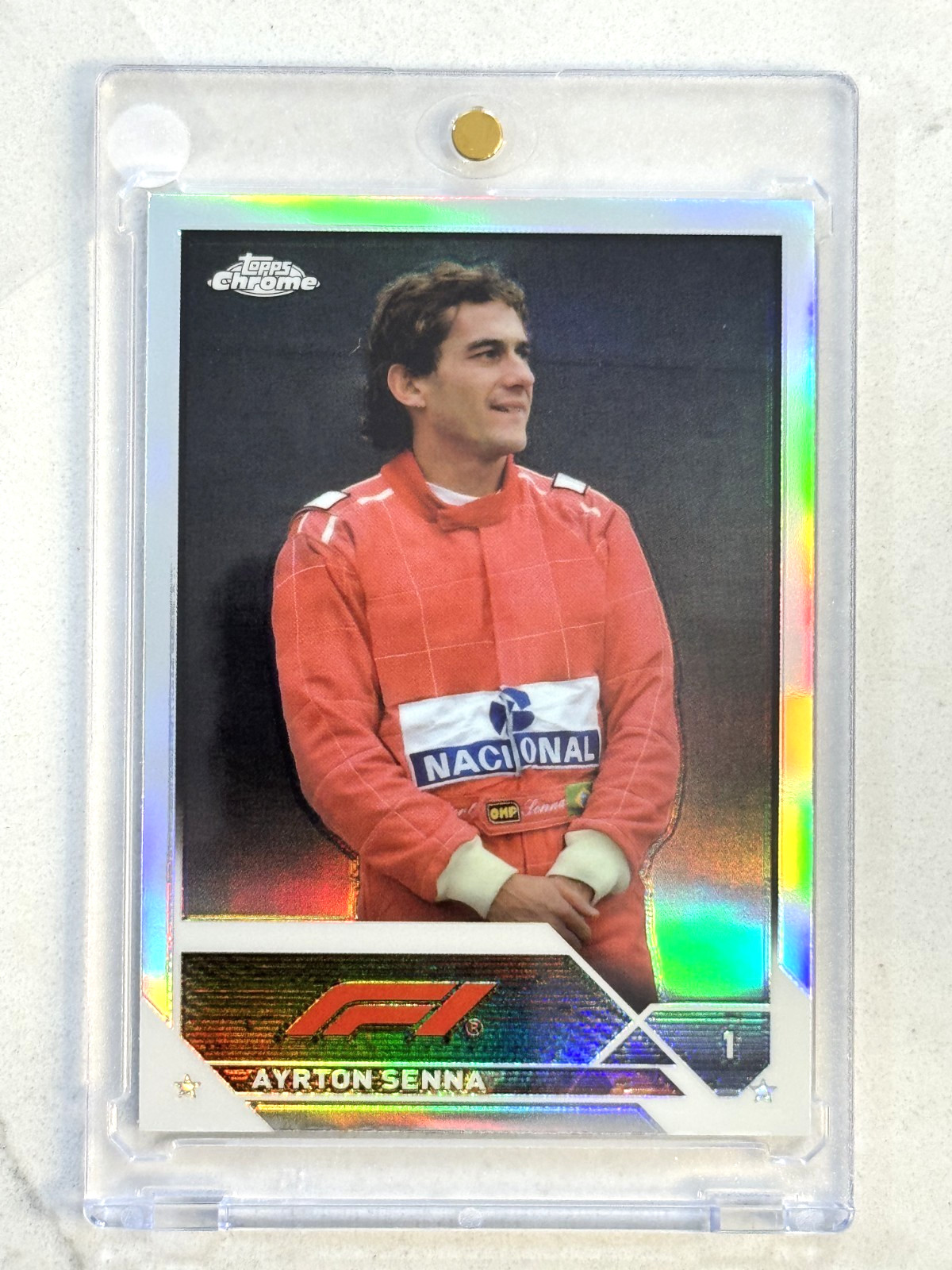 2023 Topps Chrome Formula 1 F1 #198 AYRTON SENNA Image Variation SP