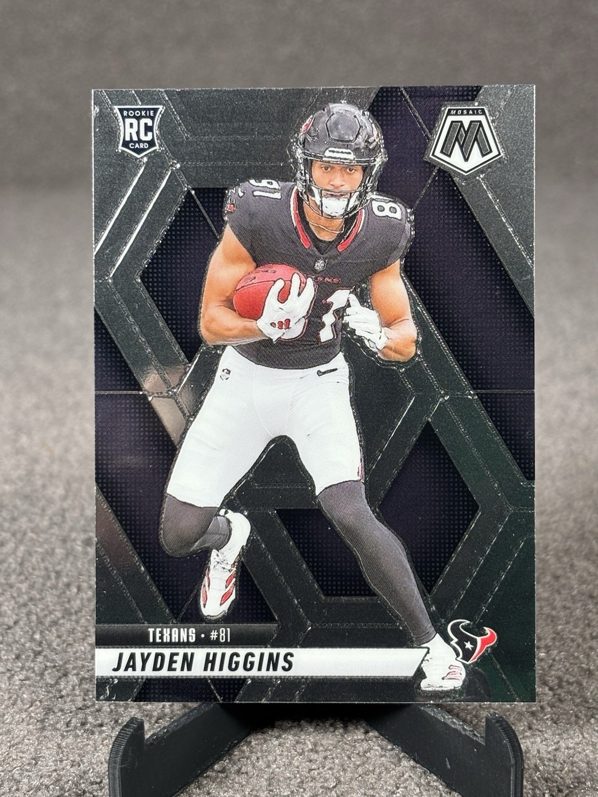 2025 Panini Mosaic Jayden Higgins RC #346 Base Card Houston Texans