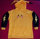 Yellow Pokemon Hoodie with Ears          2XL     OZ Seller