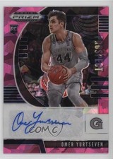 2020 Panini Prizm Draft Picks Prospect Pink Ice Omer Yurtseven #PA-OY Auto 0y6s