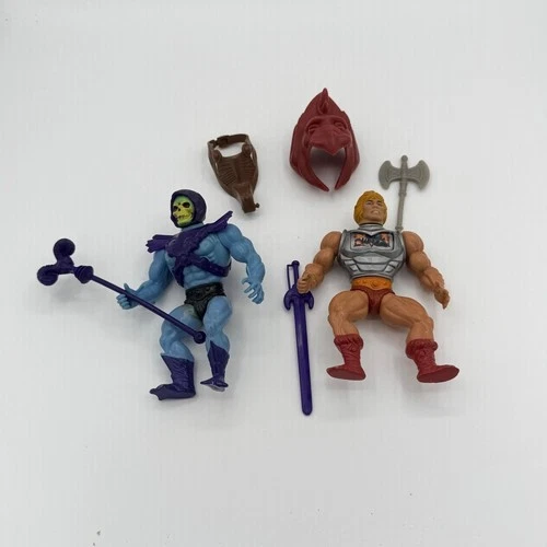 Vintage Mattel MOTU He-Man Skeletor Action Figure Lot 1981 1983 Accessories