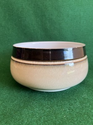 Handcrafted Denby Fine Stoneware Vegetable Serving Bowl, Country Cuisine Pattern