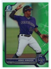2022-23 Bowman Draft Adael Amador BDC-59 Base Green Refractor