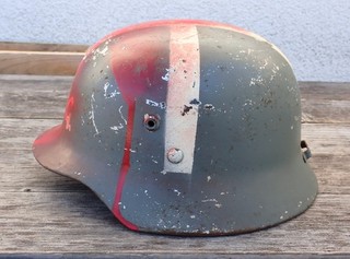 M Ungarn 2.WK Stahlhelm M35 Hersteller GY 66 mit ungarischer Krone