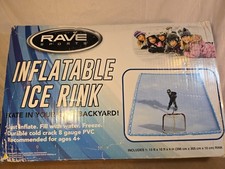 NEW Rave Sports Backyard Inflatable Ice Rink 13' x 10' x 4" FIGURE SKATE HOCKEY