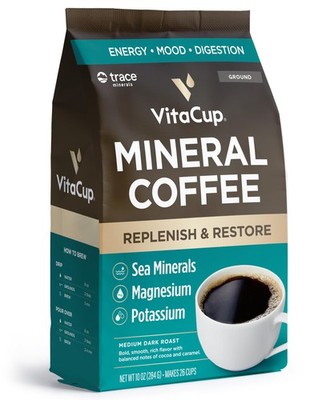 VitaCup Mineral Coffee with Trace Minerals, Hydrate, Replenish & Restore w/Al...
