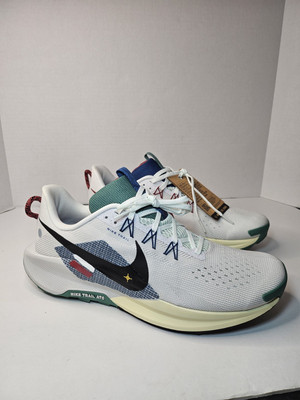 Nike ReactX Pegasus Trail 5 White Black Court Blue Cedar DV3864-100 SIZE 13