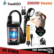 6000mAh Portable Camping Shower Rechargeable Outdoor Camp Pump for Hiking Travel