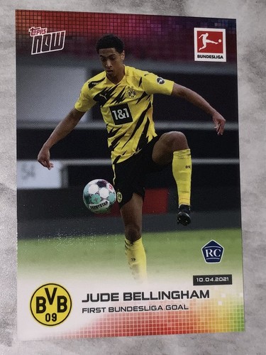 2021 Topps Now Borussia Dortmund Jude Bellingham RC Rookie Card