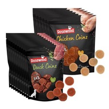 Rosewood Grain Free Dog Treats Chicken or Duck Coins