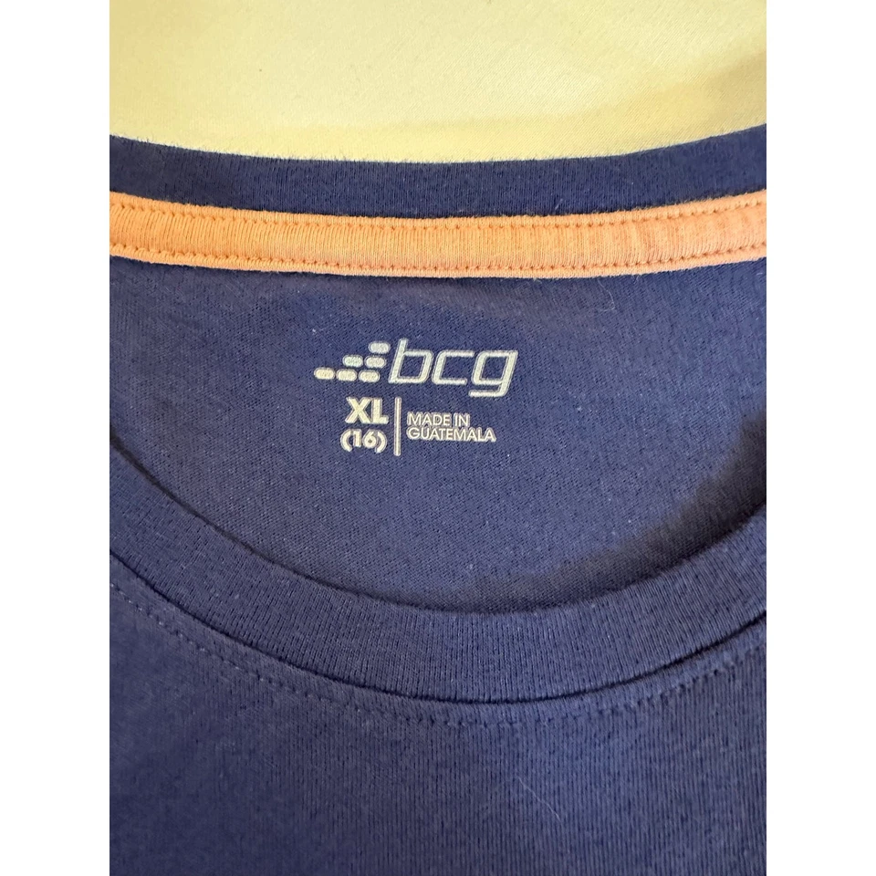 Lazy Day Sloth Keep Calm Graphic Tee Youth XL Funny Giftable Shirt Blue - Image 4 of 4