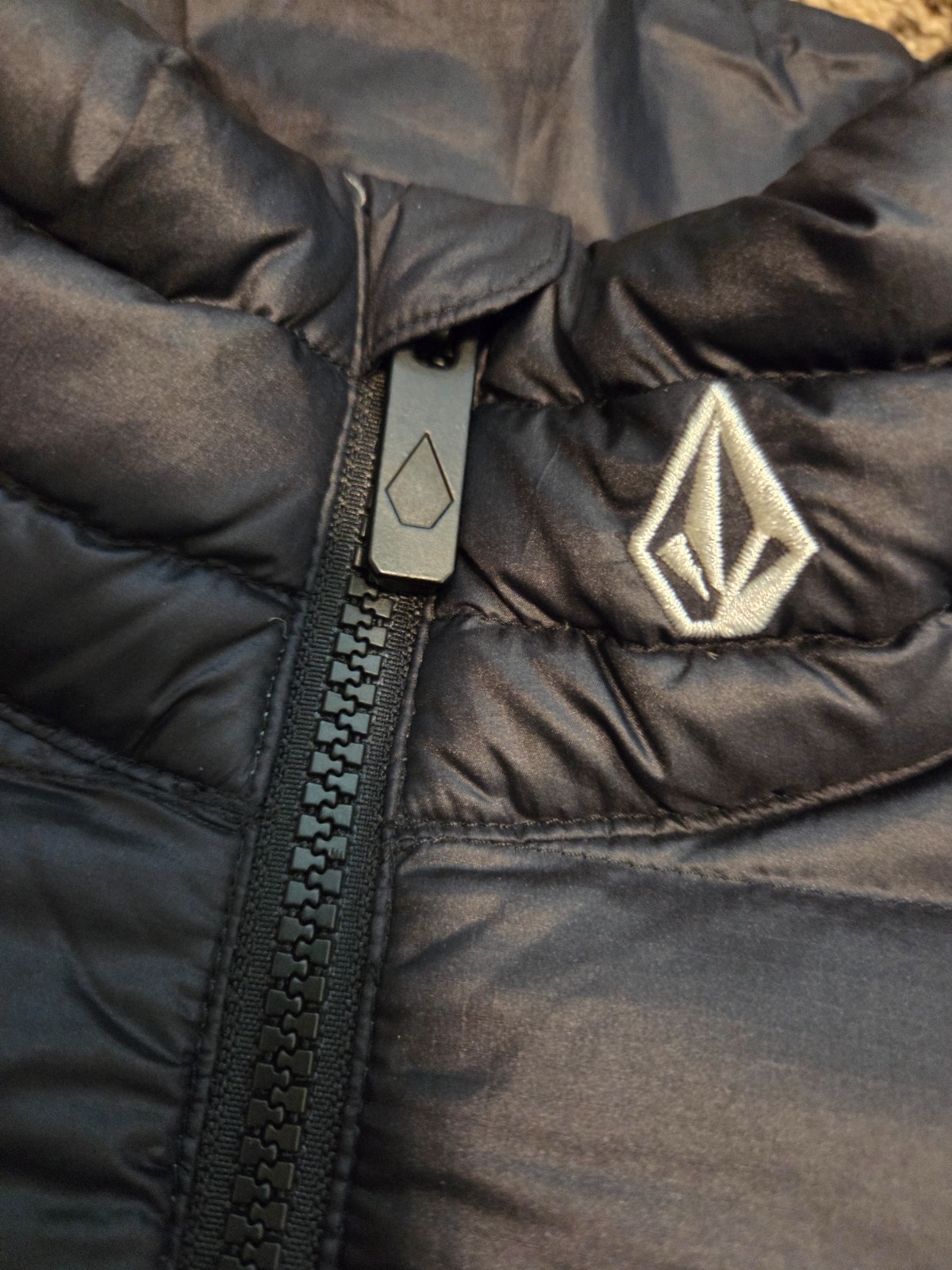 Volcom Mens Black 600 Fill Duck Down Puffy Insulated Jacket DWR Size Large NWT - second product detail image