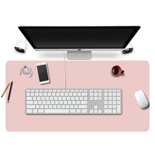 Large 23.62 x 11.81 in PU Leather Waterproof Mouse Pad for Office Desk