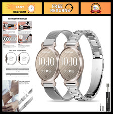 Slim Adjustable Metal Watch Bands for Garmin Lily 2 Active & Classic - 14mm Stai