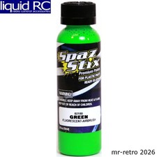 Spaz Stix 02150 Green Fluorescent Airbrush Ready Paint 2oz Bottle