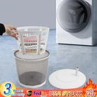 2 in 1 Hand Operated Washing Machine Spin Dryer Manual Clothes Washer For Travel