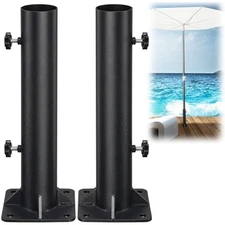 Patio Umbrella Base, Heavy Duty Deck Umbrella Mount, Outdoor Umbrella 2 Packs